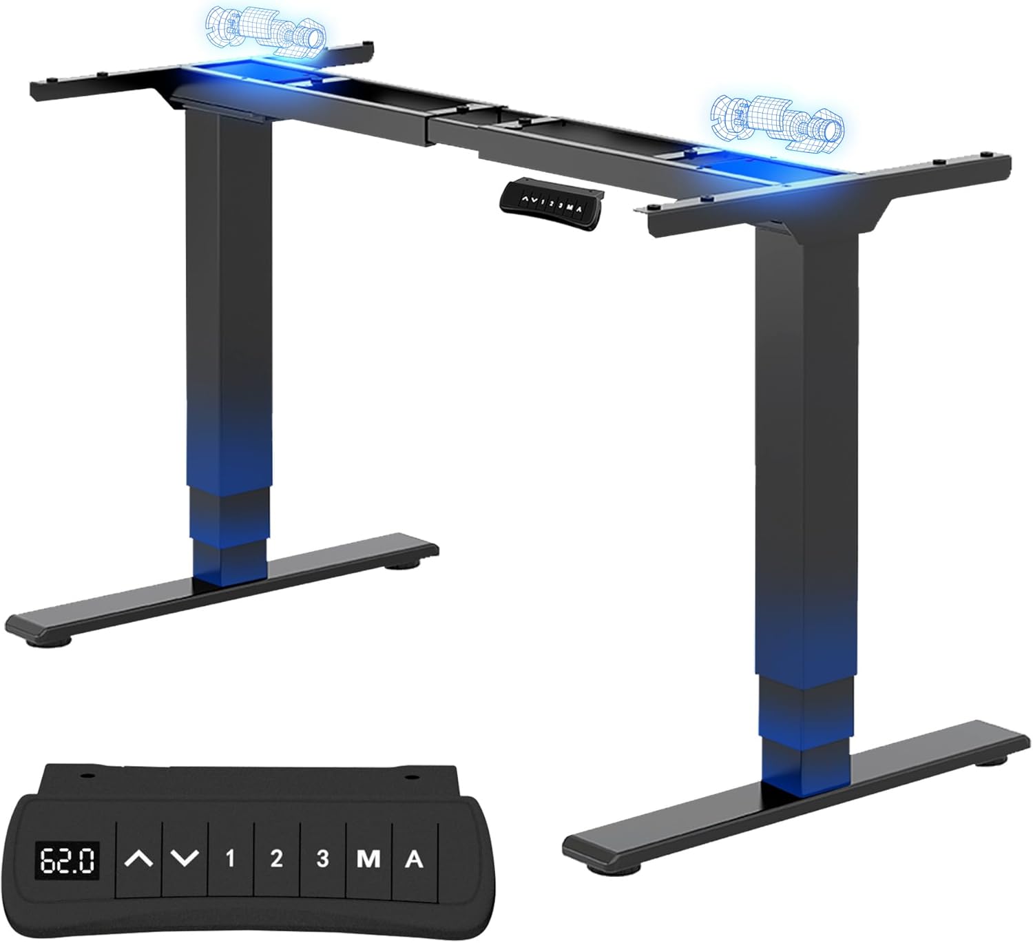 Escritorio elevable eléctrico FlexiSpot EC5 PRO con doble motor y 3 columnas