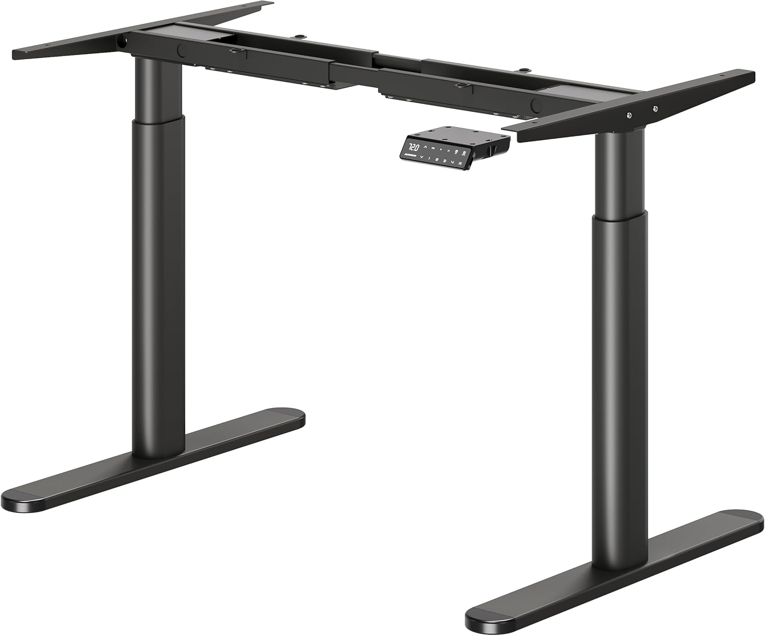 Escritorio elevable eléctrico Maidesite EL2 Pro Art con patas ovaladas y doble motor