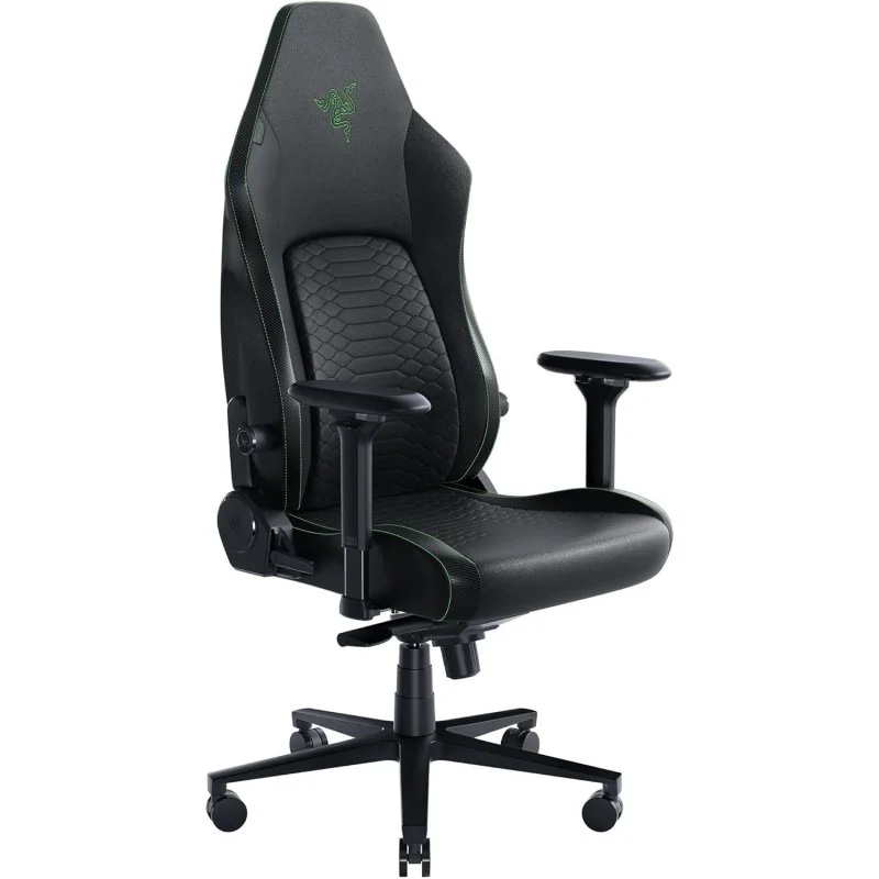 Silla gaming Razer Iskur V2 con respaldo de cuero sintético